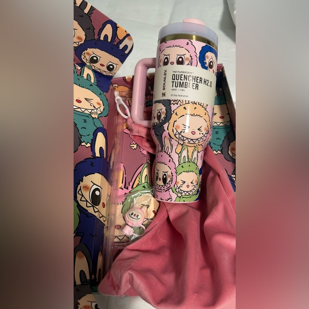 Stanley “Love Shack Fancy” Collab Labubu H2.0 Tumbler! NEW in Box with Dusty!